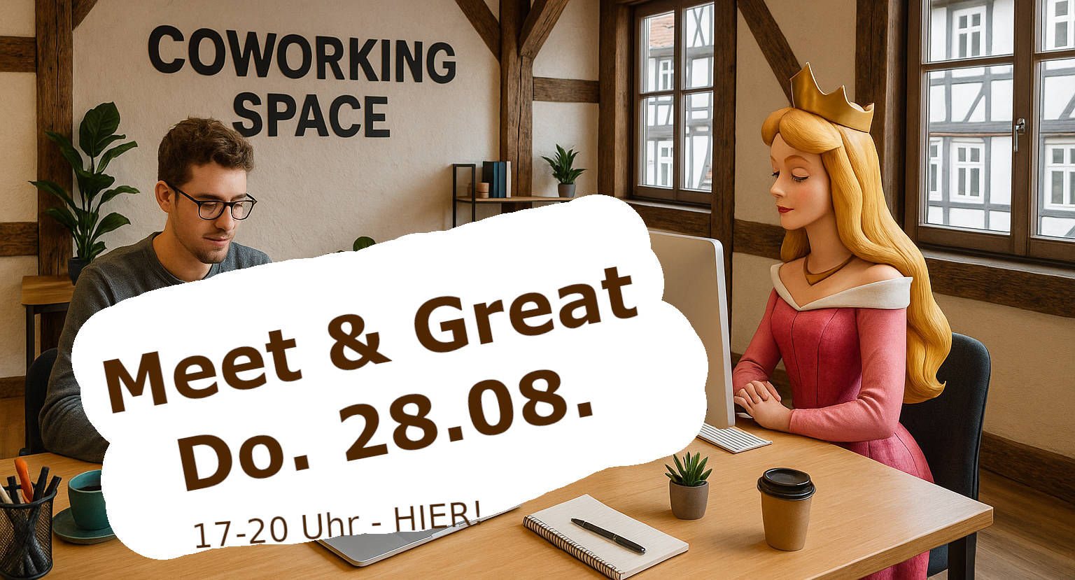 Meet & Great hier im Coworkingspace